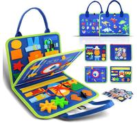 Dyzi Montessori Busy Book Toddlers Educational Learning Toy Numbers Shapes Colors Fine Motor Skills Activities
