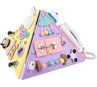 Dyzi Montessori Pyramid Sensory Board: Toddlers' Motor Skills Toy Dyzi Multicolor
