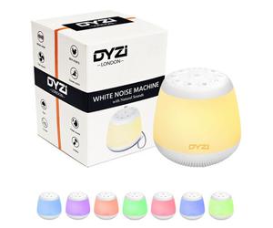 Dyzi Multifunctional Portable White Noise Machine Baby Adults Kids Sleep Aid 24 Sounds Rgb Light