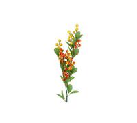 Dyzi Orange Berry Artificial Stem With Plastic Leaves