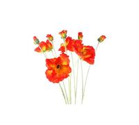 Dyzi Pack Of 6 Artificial Poppy Stems