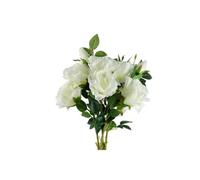 Dyzi Pack Of 6 Off-White Artificial Rose Stems