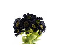 Dyzi Pack Of 6 Purple Artificial Sunflower Stems