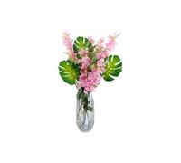 Dyzi Pack Of 6 Realistic Monstera Leaf Wired Stems