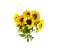 Dyzi Pack Of 6 Yellow Artificial Sunflower Stems