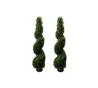 Dyzi Pair Of 120Cm Uv Resistant Twisted Topiary Trees
