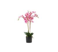 Dyzi Pink Artificial Orchid Plant Potted Indoor Floral Décor Pink