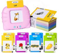 Dyzi Pink Portable Talking Flash Cards Early Learning Toy Toddlers 224 Words