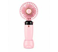 Dyzi Portable Handheld Mini Fan Rechargeable with Stand USB C 3 Speed in Pink Dyzi Pink