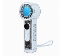 Dyzi Portable Ice Cooling Handheld Fan 199 Speed USB Rechargeable in Blue Dyzi Blue