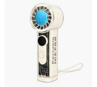 Dyzi Portable Ice Cooling Handheld Fan 199 Speed USB Rechargeable in White Dyzi White