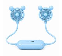 Dyzi Portable Neck Fan USB Rechargeable 3 Speed Blue Dyzi Blue