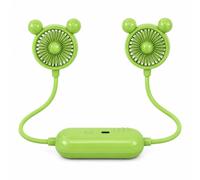 Dyzi Portable Neck Fan USB Rechargeable 3 Speed Green Dyzi Green