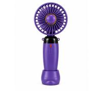 Dyzi Portable Rechargeable Mini Handheld Fan With Stand Usb-C Purple