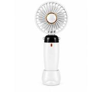Dyzi Portable Rechargeable Mini Handheld Fan With Stand Usb-C White