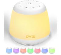 DYZI Portable White Noise Machine for Baby Adults and Kids Sleep Aid Sound Machine with 24 Soothing Sounds 8 Night Light Modes USB Rechargeable Perfect for Nursery Home and Travel White Noise Therap