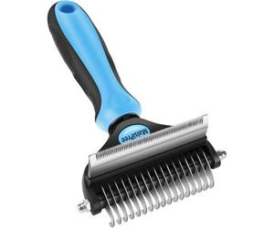 Dyzi Professional 2-Sided Dog & Cat Grooming Brush Deshedding Tool
