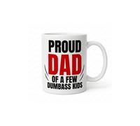 Dyzi Proud Dad Funny Mug Proud Dad Of A Few Kids Ceramic Cup