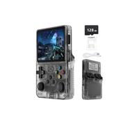 Dyzi R36S Retro Handheld Game Console 128GB 3.5 Inch IPS in Clear Dyzi Clear