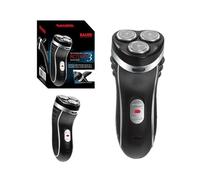 Dyzi Rotary 3 Head Rechargeable Electric Shaver Corded Cordless Trimmer In Clear Clear