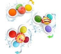 Dyzi Suction Cup Fidget Spinner - Sensory Bath Toy Kids Pack of 3 Dyzi Multicolor