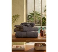 Dyzi Supersoft Absorbent Egyptian Cotton Bathroom Towels 550GSM in Charcoal | Size: Bath Sheet Dyzi Charcoal Bath Sheet