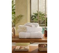 Dyzi Supersoft Absorbent Egyptian Cotton Bathroom Towels 550GSM in White Dyzi White