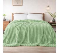 DYZI Supersoft Ribbed Jacquard Fleece Throw Blanket - Warm Plush Polyester Sofa & Bed Throw, Lightweight Cozy All-Season Blanket for Living Room & Bedroom