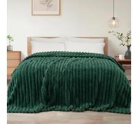 DYZI Supersoft Ribbed Jacquard Fleece Throw Blanket - Warm Plush Polyester Sofa & Bed Throw, Lightweight Cozy All-Season Blanket for Living Room & Bedroom