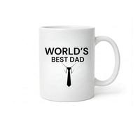 Dyzi World's Best Dad Ceramic Coffee Mug 320Ml White Gift Cup
