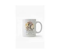 Dyzi Zebra Mum & Child 11oz Ceramic Mother's Day Mug in White Dyzi White