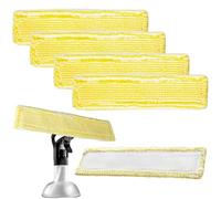 Dyzoxa 4 PCS Replacement Cloth Pads Window Vacuum Cleaner Replacement Microfibre Swipping Mop Pads Compatible Window Cleaner Replacement Pad for Home Living Room