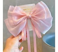 DYZXYY Sweet Girl Mesh Bow Hair Clip, Super Fairy Top Clip, Hair Clip At The Back Of The Head, Hair Accessory Spring Clip(2)