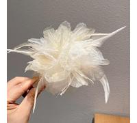 DYZXYY Sweet Girl Mesh Bow Hair Clip, Super Fairy Top Clip, Hair Clip At The Back Of The Head, Hair Accessory Spring Clip(16)