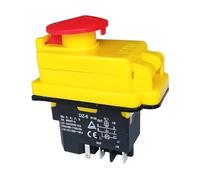 DZ-6 15A 250V IP55 Waterproof Electromagnetic Drill Push Button Pushbutton Switch Magnetic Switches with Emergency Stop