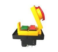 DZ-6-2 15A 250V IP55Waterproof Electromagnetic Drill Push Button Pushbutton Switch Magnetic Machine Switches 5 Pins