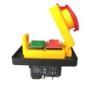 DZ-6-2 15A 250V IP55Waterproof Electromagnetic Drill Push Button Pushbutton Switch Magnetic Machine Switches 5 Pins