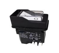 DZ-6 250V Waterproof Electromagnetic Pushbutton Switches Bench Drills IP55 Double Pole Normally Open Push Button Switch IDGTTLDF(4 Pins)