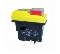 DZ04 4 Pins Waterproof Electromagnetic Push Button Switches Start Stop Switch 250VAC 8(6) A Controls switch