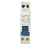 DZ30-32 DPN 1P+N Mini Circuit Breaker MCB 6A 10A 16A 20A 25A 32A Din Rail Mounting Cutout Miniature Household Air Switch OEM DIY(10A)