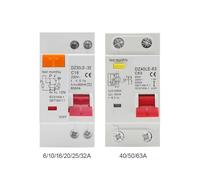 DZ30L DZ40LE 230V 1P+N Residual Current Circuit Breaker With Over And Short Current Leakage Protection 6-63A AUOQKQUT(10A)