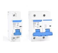 DZ47-125 MCB 1-4Poles 63 80 100 125a Four Phases Air Switch AC 230/400V 63-125amp Din Rail C Type Mini Circuit Breaker 1Pcs(4P,63A)