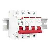 DZ47 1P 2P 3P 4P 3A-63A AC 230V 400V C Type Circuit Breaker MCB Short Overload Protector Din Rail Mount Breaking Capacity(4P,3A)