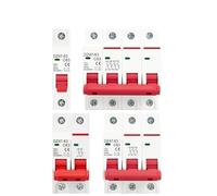 DZ47 1P 2P 3P 4P 3A-63A AC 230V 400V C Type Circuit Breaker MCB Short Overload Protector Din Rail Mount Breaking Capacity(3P,6A)