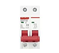 DZ47 2-pole 3A 6A 10A 16A 20A 32A 40A 50A 63A 400V C-type small circuit breaker 35mm rail installation breaking capacity 6KA(16a)