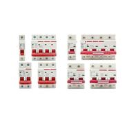 DZ47 400V 1-4P 3-125A C Type Circuit Breaker MCB Short Overload Circuit Protector 35mm Din Rail Breaking Capacity 6KA BIANMTSW(2P,63A)