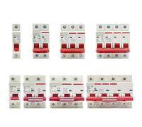 DZ47 400V 1-4P 3-125A C Type Circuit Breaker MCB Short Overload Circuit Protector 35mm Din Rail Breaking Capacity 6KA IINKUEYK(3P,125A)
