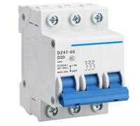 DZ47-60D Circuit Breaker 1P 2P 3P 4P 1A, 2A, 3A, 4A, 5A, 6A, 10A, 16A, 20A, 25A, 32A, 40A, 50A, 60A, 125A, 80A, 100A(1P,10A)