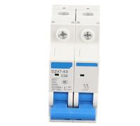 DZ47 63 2Pole 32A Miniature Circuit Breaker with Overload Short Circuit Protection for Home Industrial Electrical Systems DIN Rail Mount Compact Design 380V AC