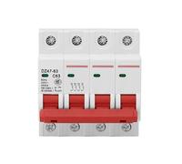 DZ47-63 AC 230V-400V 1P 2P 3P 4P 6A 10A 16A 20A 25A 32A 40A 50A 63A 80A 100A 125A Circuit Breaker(50A,3P)